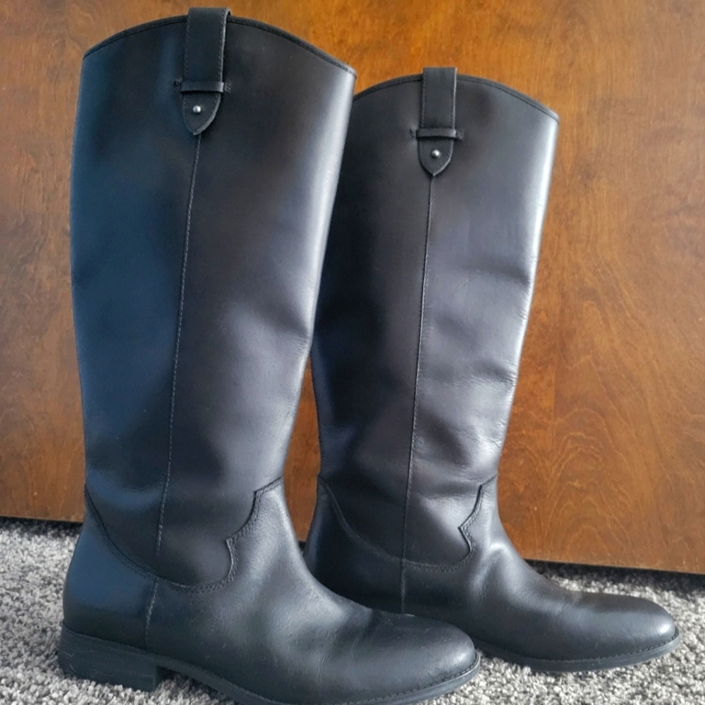 FRYE & CO  Women’s Black Pull On Equestrian Style Boot 8.5 M